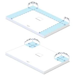 Villeroy & Boch Squaro Infinity Quaryl Shower Tray 900 X 900 - Grey 10 Villeroy & Boch Squaro Infinity Quaryl Shower Tray 900 X 900 - Grey -Villeroy & Boch Squaro cutting 2