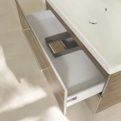 Villeroy & Boch Villeroy And Boch Avento Arizona Oak 1000mm Wall Hung 2-Drawer Double Vanity Unit
