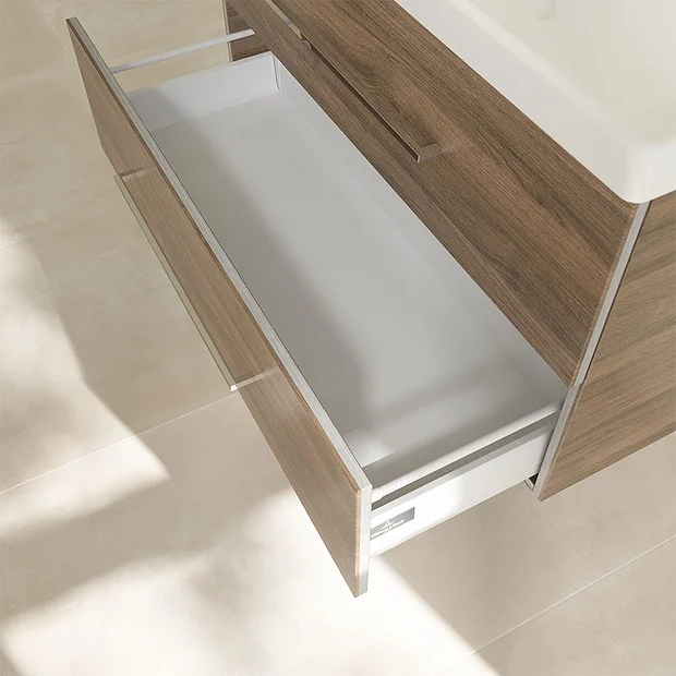 Villeroy & Boch Villeroy And Boch Avento Arizona Oak 1000mm Wall Hung 2-Drawer Vanity Unit 8 Villeroy & Boch Villeroy And Boch Avento Arizona Oak 1000mm Wall Hung 2-Drawer Vanity Unit - Image 6
