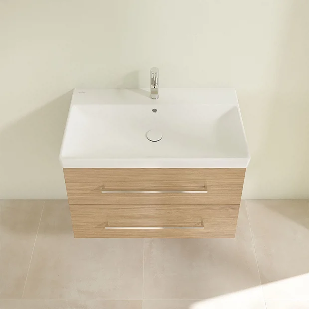Villeroy & Boch Villeroy And Boch Avento Nordic Oak 800mm Wall Hung 2-Drawer Vanity Unit 7 Villeroy & Boch Villeroy And Boch Avento Nordic Oak 800mm Wall Hung 2-Drawer Vanity Unit - Image 5