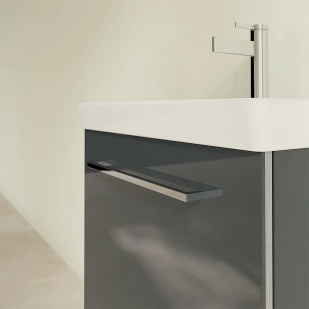 Villeroy & Boch Villeroy And Boch Avento Crystal Grey 550mm Wall Hung 1-Door Vanity Unit 3 Villeroy & Boch Villeroy And Boch Avento Crystal Grey 550mm Wall Hung 1-Door Vanity Unit