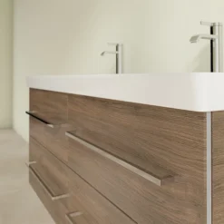 Villeroy & Boch Villeroy And Boch Avento Arizona Oak 1200mm Wall Hung 4-Drawer Double Vanity Unit