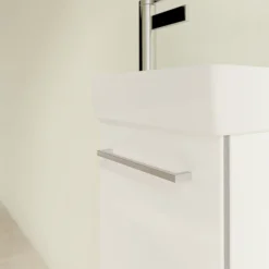 Villeroy & Boch Villeroy And Boch Avento Crystal White 360mm Wall Hung Vanity Unit With Right Bowl Basin