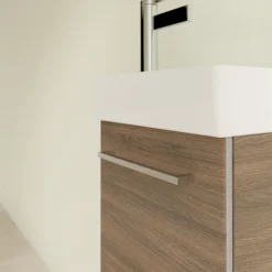 Villeroy & Boch Villeroy And Boch Avento Arizona Oak 360mm Wall Hung Vanity Unit With Right Bowl Basin