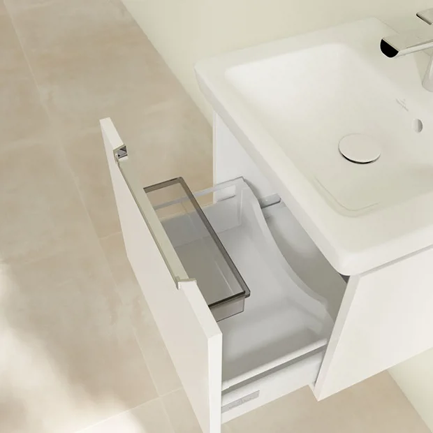 Villeroy & Boch Villeroy And Boch Subway 2.0 Glossy White 500mm Wall Hung 1-Drawer Vanity Unit 3 Villeroy & Boch Villeroy And Boch Subway 2.0 Glossy White 500mm Wall Hung 1-Drawer Vanity Unit