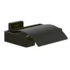 Villeroy & Boch Villeroy And Boch Elements Striking Toilet Roll Holder With Cover - Matt Black