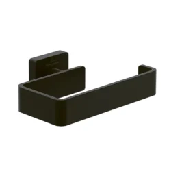 Villeroy & Boch Villeroy And Boch Elements Striking Toilet Roll Holder - Matt Black