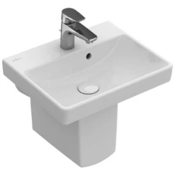 Villeroy & Boch 41 Villeroy & Boch Avento 450x370 1th White Basin & Semi Pedestal