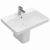 Villeroy & Boch Avento 600x470 1th White Basin & Semi Pedestal -Villeroy & Boch villeroy boch avento 600x470 1th white basin semi pedestal p66041 285193 image