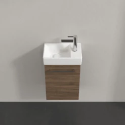 Villeroy & Boch -Villeroy & Boch villeroy boch avento arizona oak 350mm wall hung vanity unit basin tap on right p66061 285414 image