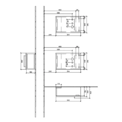 Villeroy & Boch Avento Arizona Oak 350mm Wall Hung Vanity Unit & Basin (Tap On Right) 13 Villeroy & Boch Avento Arizona Oak 350mm Wall Hung Vanity Unit & Basin (Tap On Right) -Villeroy & Boch villeroy boch avento arizona oak 350mm wall hung vanity unit basin tap on right p66061 285418 image