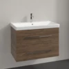 Villeroy & Boch Avento Arizona Oak 800mm Wall Hung Vanity Unit & Basin -Villeroy & Boch villeroy boch avento arizona oak 800mm wall hung vanity unit basin p66283 285722 image