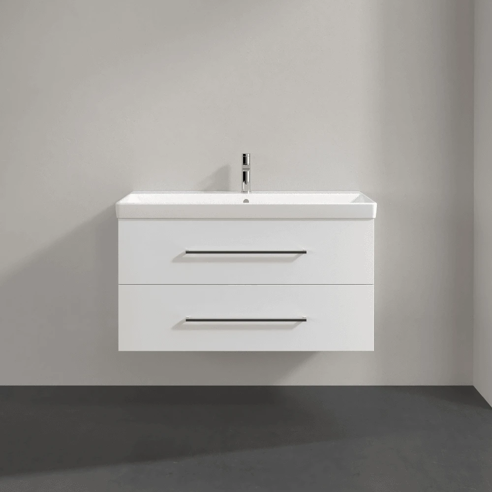 Villeroy & Boch Avento Crystal White 1000mm Wall Hung Vanity Unit & Basin 5 Villeroy & Boch Avento Crystal White 1000mm Wall Hung Vanity Unit & Basin - Image 3