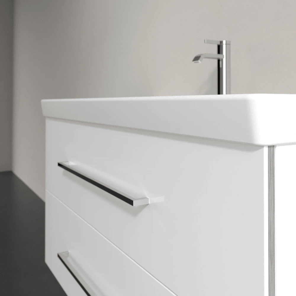 Villeroy & Boch Avento Crystal White 1000mm Wall Hung Vanity Unit & Basin 7 Villeroy & Boch Avento Crystal White 1000mm Wall Hung Vanity Unit & Basin - Image 5