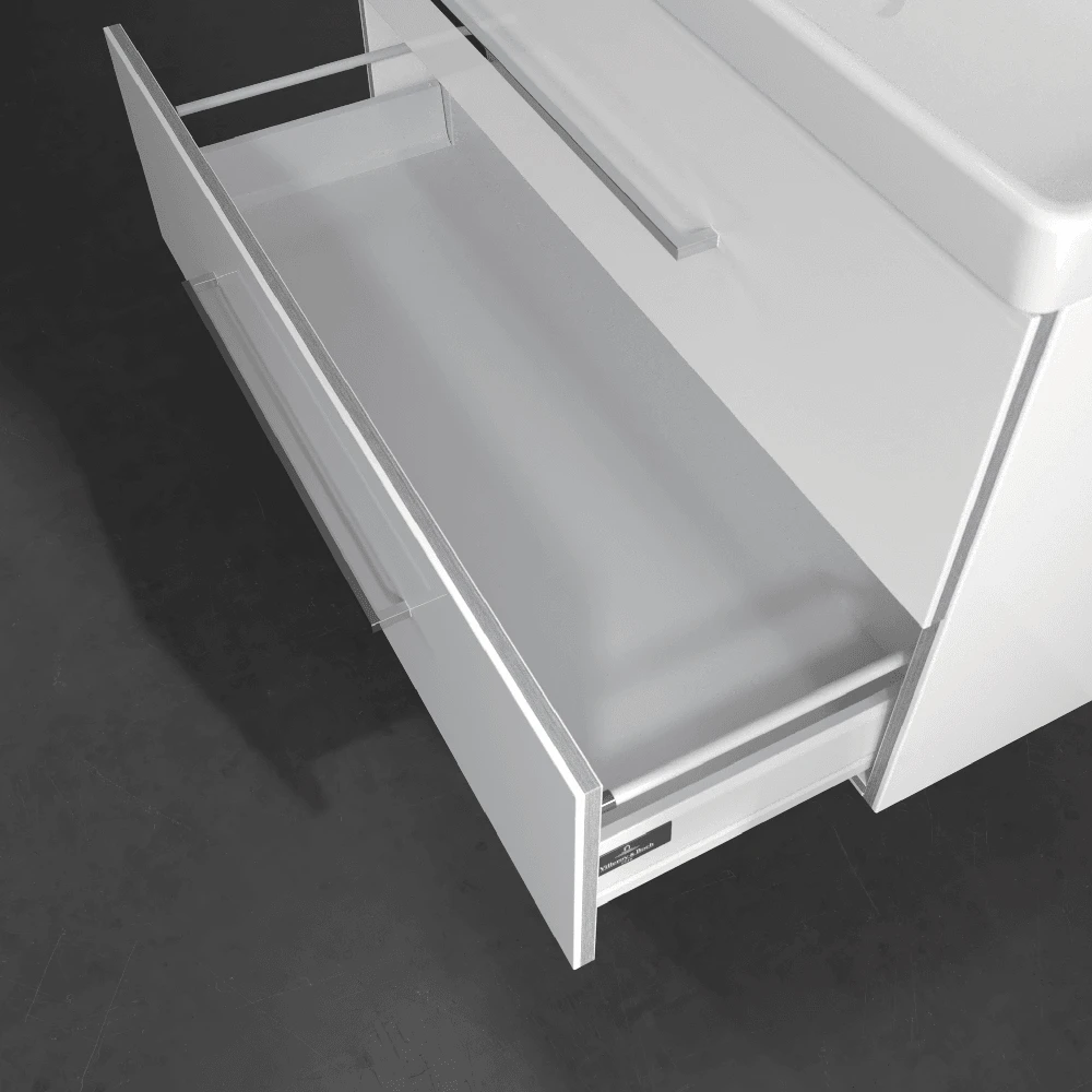 Villeroy & Boch Avento Crystal White 1000mm Wall Hung Vanity Unit & Basin 8 Villeroy & Boch Avento Crystal White 1000mm Wall Hung Vanity Unit & Basin - Image 6