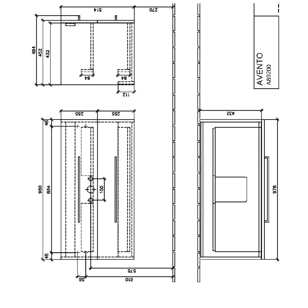 Villeroy & Boch Avento Crystal White 1000mm Wall Hung Vanity Unit & Basin 12 Villeroy & Boch Avento Crystal White 1000mm Wall Hung Vanity Unit & Basin - Image 10