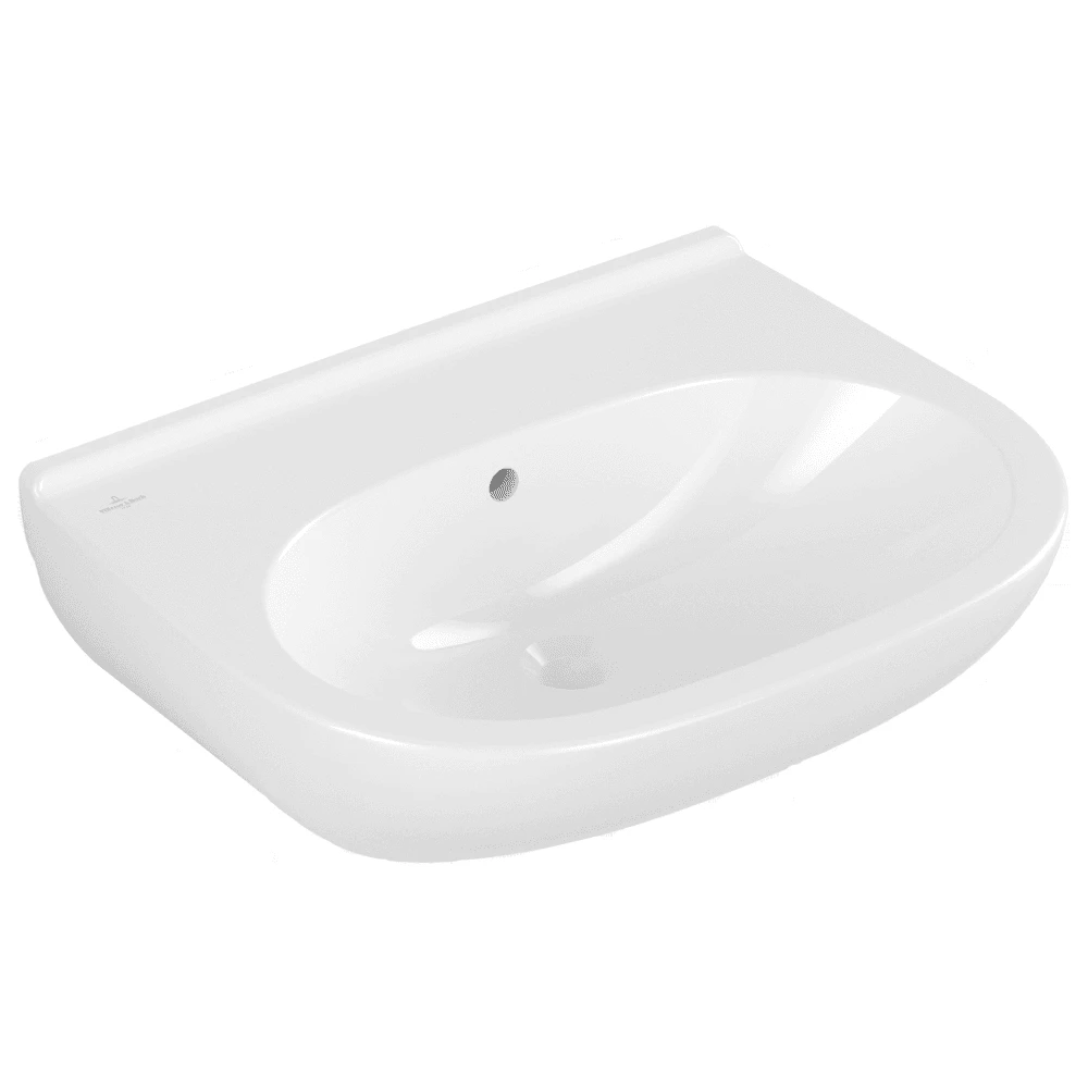 Villeroy & Boch O.novo 600x490 1th White Basin & Semi Pedestal 11 Villeroy & Boch O.novo 600x490 1th White Basin & Semi Pedestal - Image 9