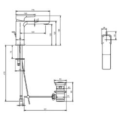 Villeroy & Boch Subway 3.0 Matt Black Single Lever Basin Mixer With Pop-up Waste 7 Villeroy & Boch Subway 3.0 Matt Black Single Lever Basin Mixer With Pop-up Waste -Villeroy & Boch villeroy boch subway 3 0 matt black single lever basin mixer with pop up waste p70347 296293 image